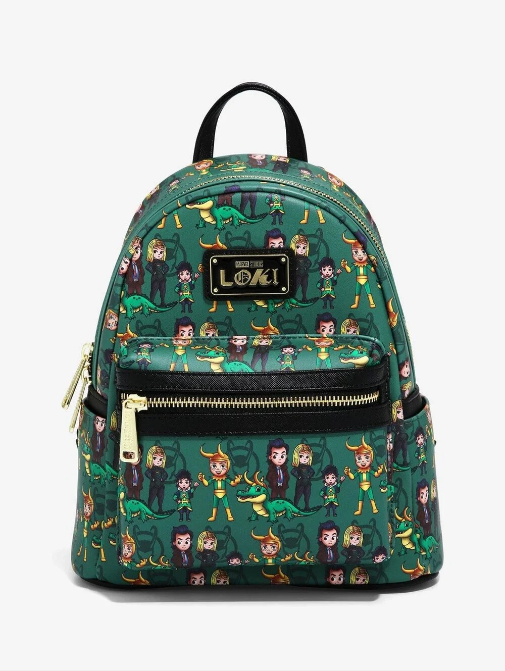 NWT Loungefly Green Loki Variant Mini Backpack